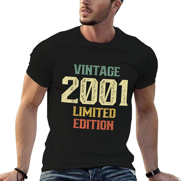 Vintage 2001 Limited Edition 21 Year Old Funny 21st Birthday  Stretchy T-Shirt