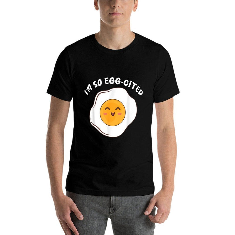 Im So Egg-Cited Breakfast Eggs Cute Fried Egg Kawaii  Lightweight T-Shirt