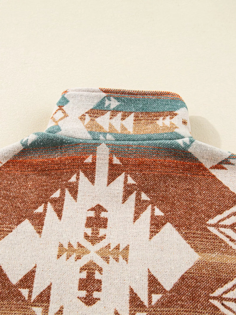 Quarter Zip Aztec Sweatshirt