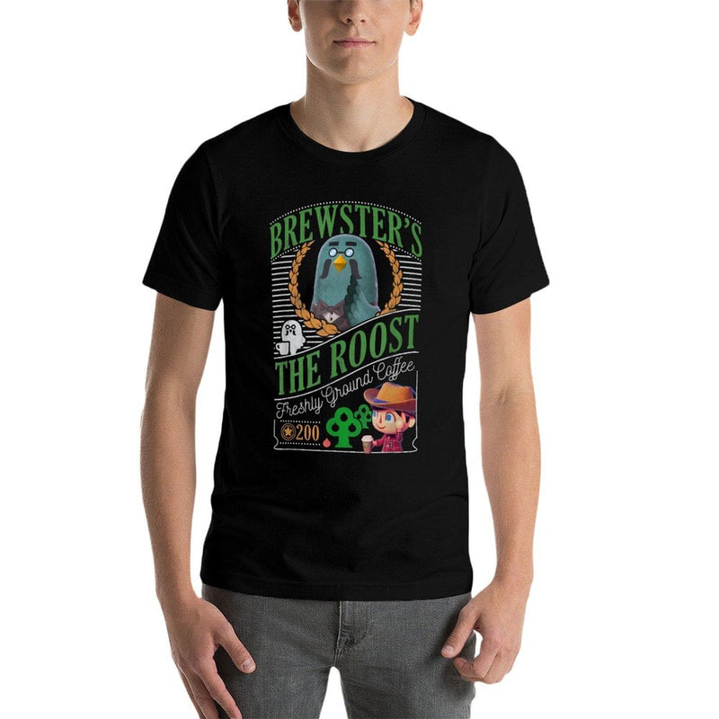 Animal Crossing Brewsters The Roost Cafe  Cotton T-Shirt