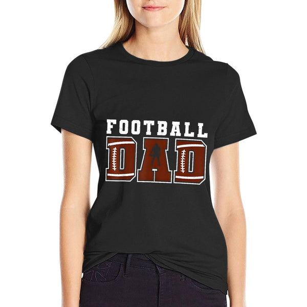 Dad American Football Happy Birthday Family Matching Retro  High-quality Stitching T-Shirt