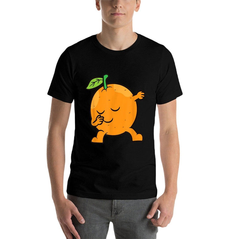 Orange Dabbing Orange Fruit Love Oranges  Moisture-wicking T-Shirt