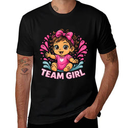 Team Girl Baby Gender Reveal Party  Affordable Price T-Shirt