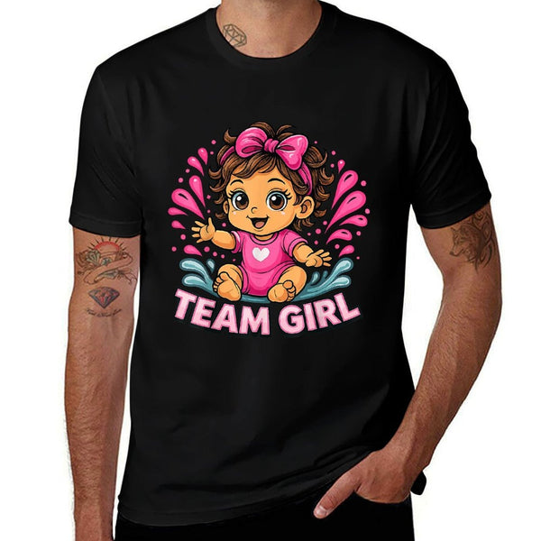 Team Girl Baby Gender Reveal Party  Affordable Price T-Shirt