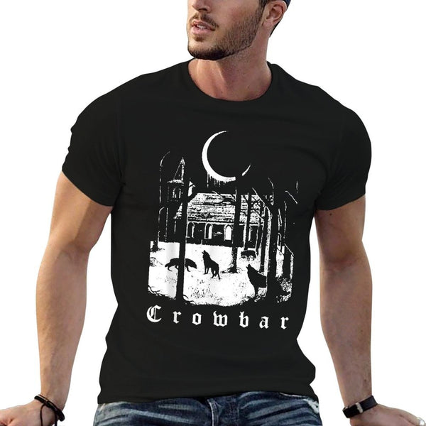 Vintage Forest Funny Retro Crowbar Meme Animal Basic  Oversized Silhouette T-Shirt
