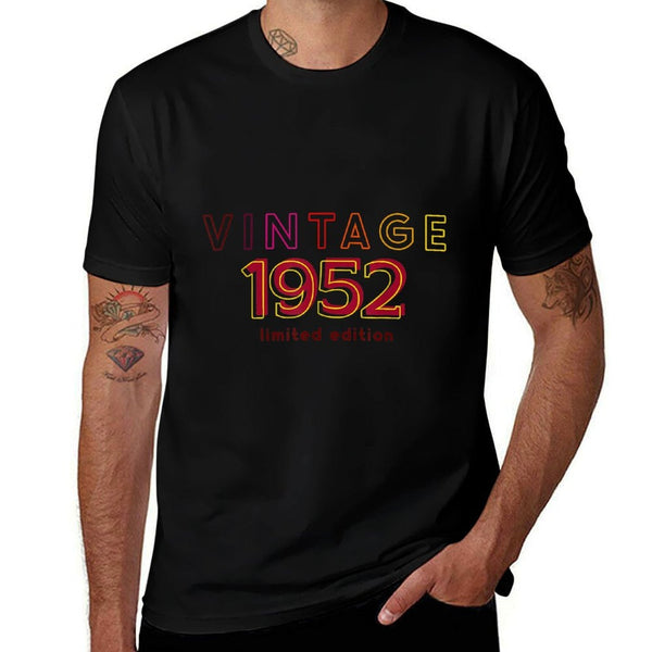 Cool Vintage 1952 T Shirt Limited Edition 70th Birthday  Durable T-Shirt