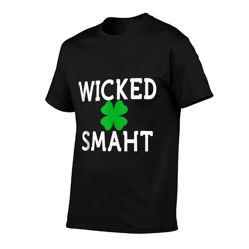 Boston For Life Wicked Smaht Southie Wicked Smart  Rolled Sleeves T-Shirt