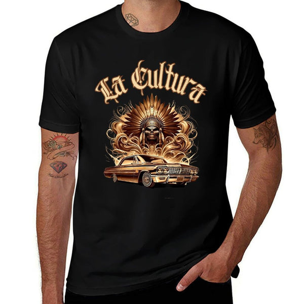 Chicano Mexican Culture Lowriders Classic La Cultura  Summer-ready Fabric T-Shirt