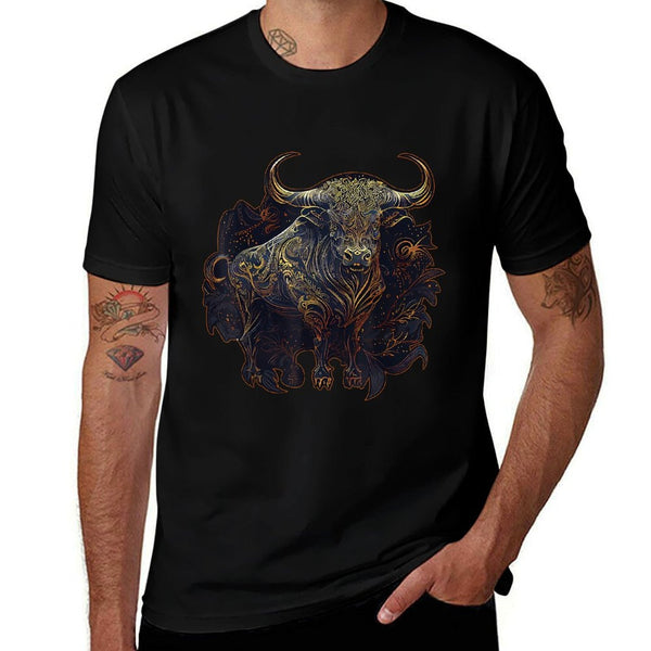 Chinese Zodiac Sign Mandala Ox Animal Astrology Comfortable T-Shirt