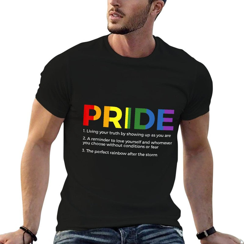 Rainbow Pride Definition Gay Rights LGBTQ+ Pride  Oversized Silhouette T-Shirt