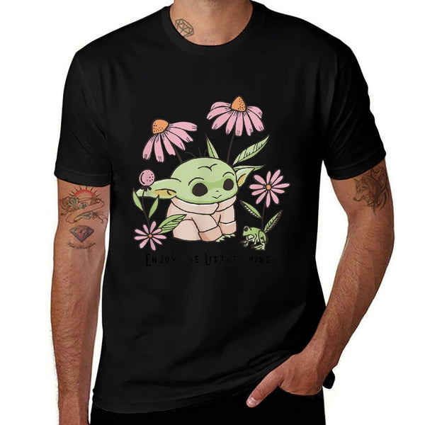 Star Wars The Mandalorian Grogu Enjoy The Little Things  Quick-drying T-Shirt