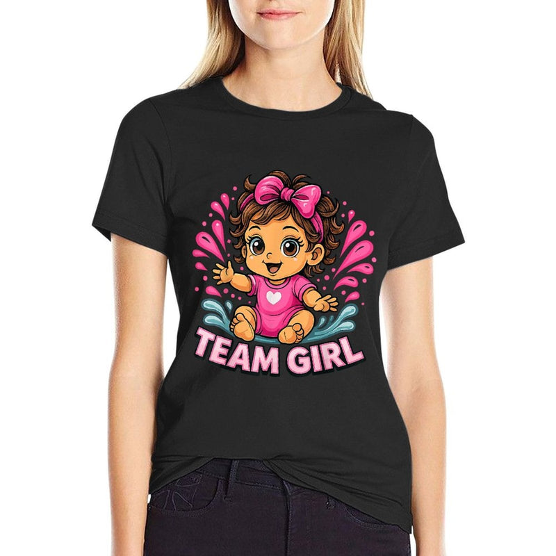 Team Girl Baby Gender Reveal Party  Affordable Price T-Shirt