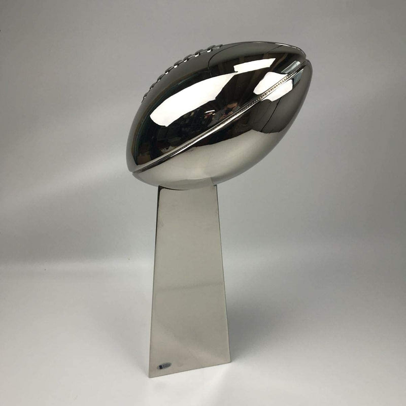 Autographed/Signed Nick Foles Full Size F/S Replica Super Bowl 52 LII Lombardi Trophy Philadelphia Eagles Beckett BAS COA