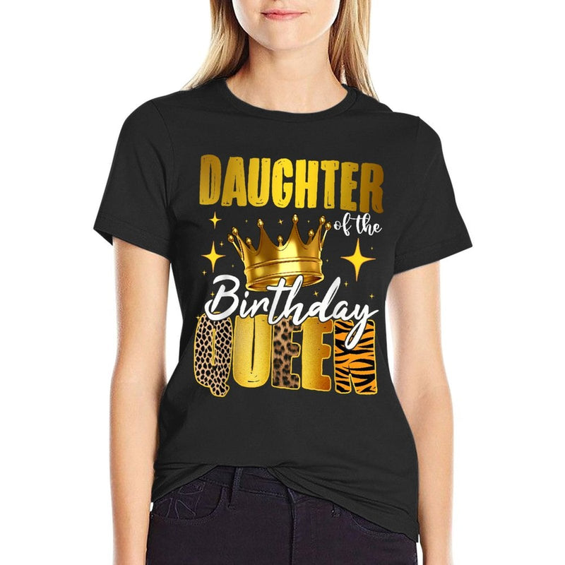 Daughter Of The Birthday Queen Women Bday Party Gift  Slim-fit Cut T-Shirt