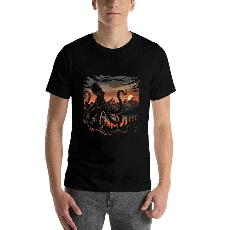 Twilight Kraken  Men Women (XS-6XL)  Graphic  Moisture-wicking T-Shirt