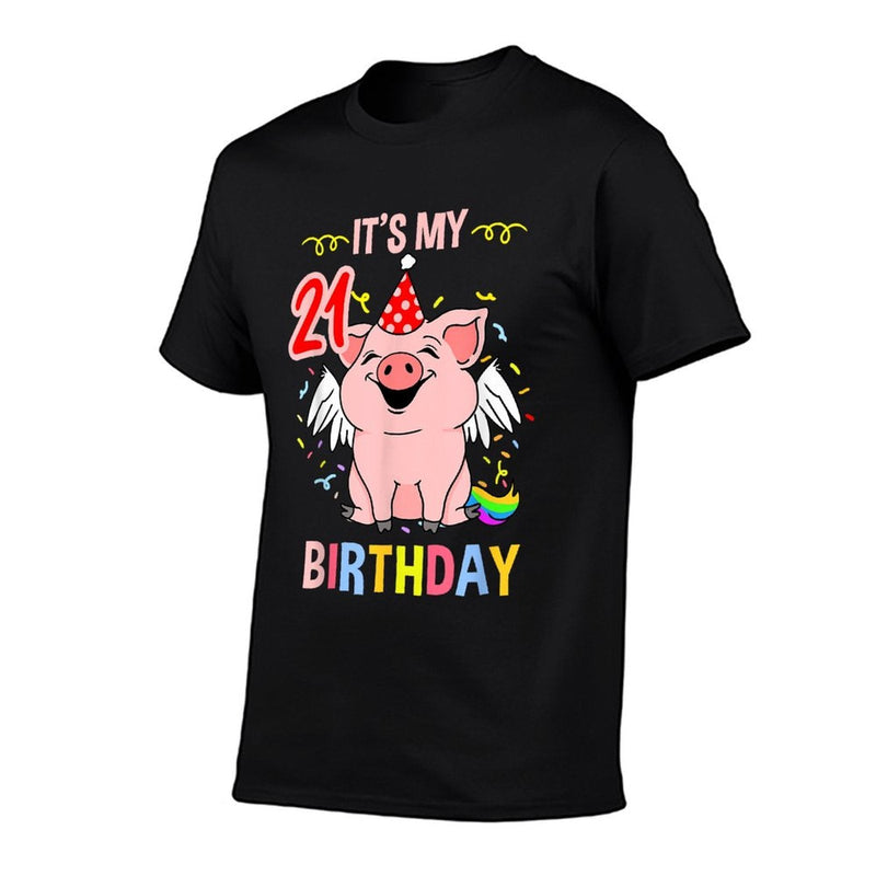 Its My 21st Birthday Pig  Vintage-inspired T-Shirt