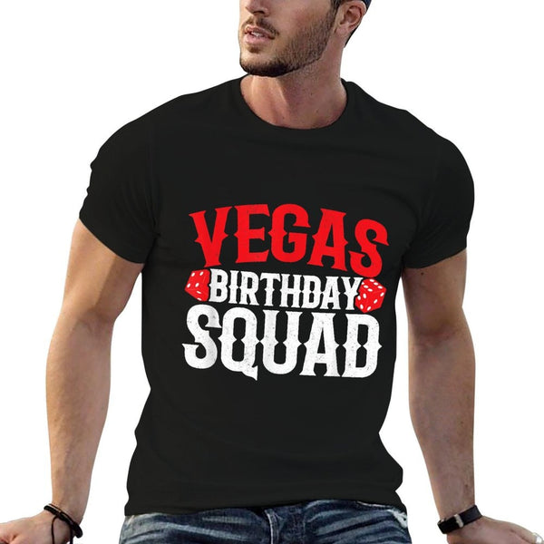 Las Vegas Birthday Party - Vegas Birthday Squad  Graphic-printed T-Shirt