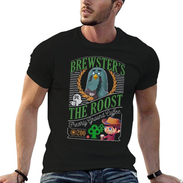 Animal Crossing Brewsters The Roost Cafe  Cotton T-Shirt