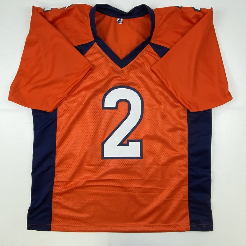 Autographed/Signed Patrick Surtain II Denver Orange Football Jersey JSA COA