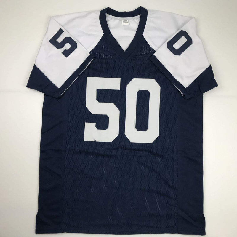 Autographed/Signed Sean Lee Dallas Thanksgiving Day Football Jersey JSA COA