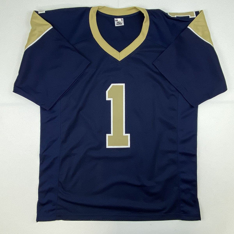 Autographed/Signed Sean McVay Los Angeles LA Dark Blue Football Jersey Beckett BAS COA
