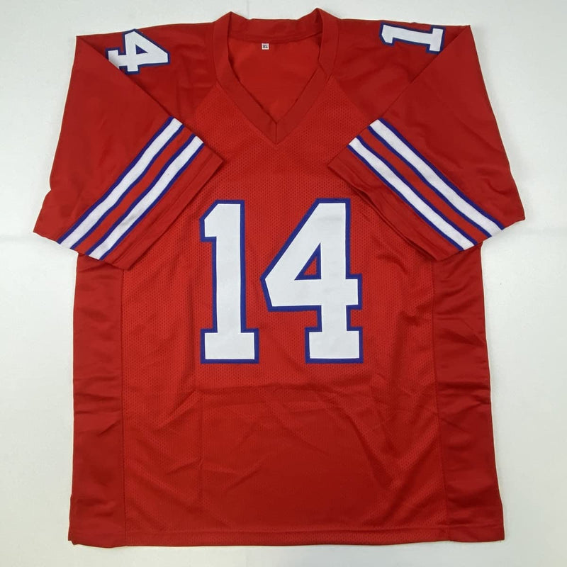 Autographed/Signed Stefon Diggs Buffalo Red Football Jersey Beckett BAS COA