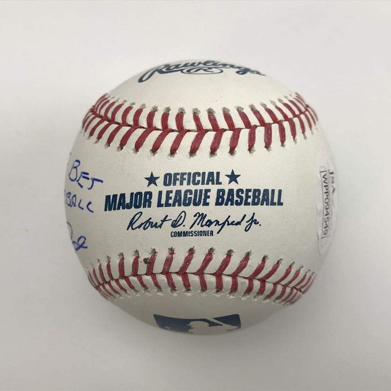 Autographed/Signed Pete Rose Sorry I Bet On Baseball Rawlings ROML JSA COA