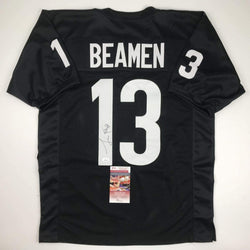 Autographed/Signed Jamie Foxx Willie Beamen Any Given Sunday Black Football Jersey JSA COA