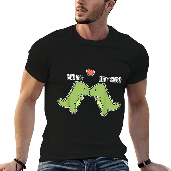 Dinosaur Hug Me  Polyester Blend T-Shirt