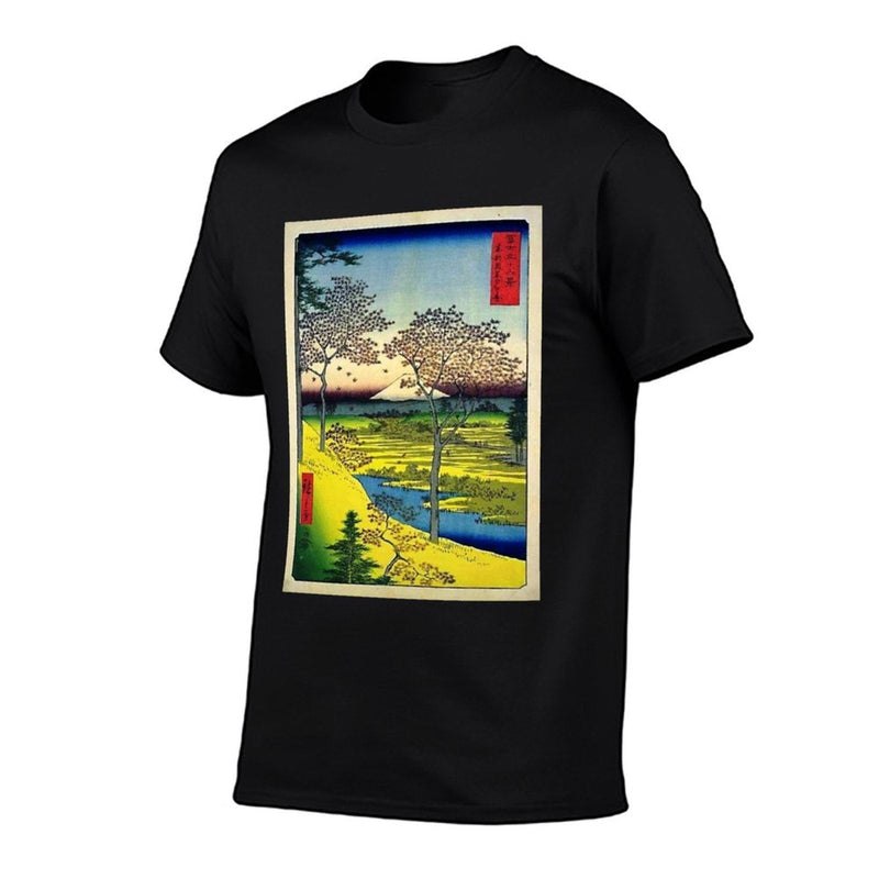 Hiroshige's Twilight Hill at Meguro in The Eastern Capital  Stretchy T-Shirt