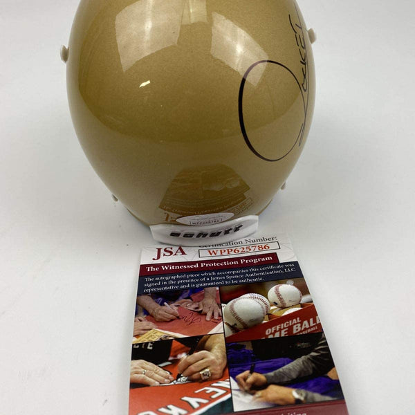 Autographed/Signed Raghib Ismail Rocket Notre Dame Irish Football Mini Helmet JSA COA