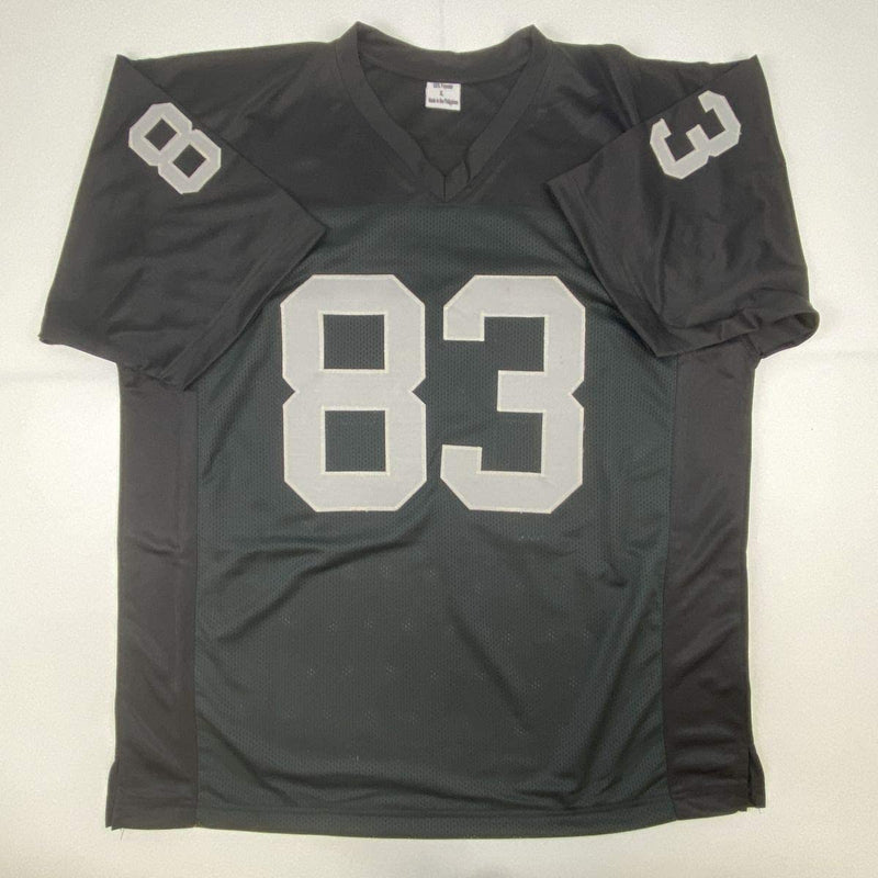 Autographed/Signed Darren Waller Las Vegas Oakland Black Football Jersey Beckett BAS COA