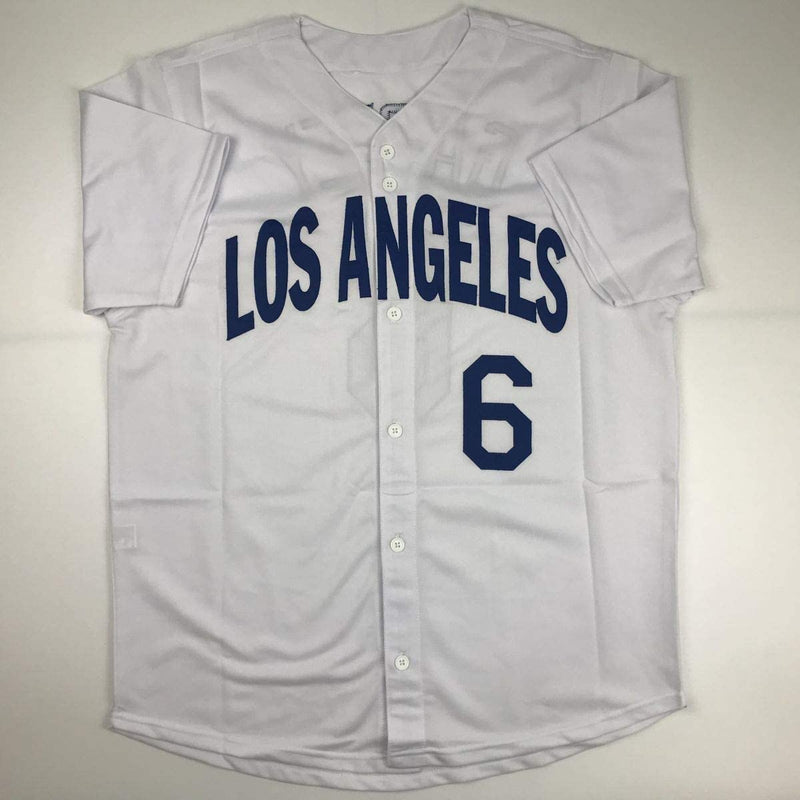 Autographed/Signed Steve Garvey Los Angeles LA White Baseball Jersey PSA/DNA COA