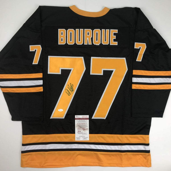 Autographed/Signed Ray Bourque Boston Black Hockey Jersey JSA COA
