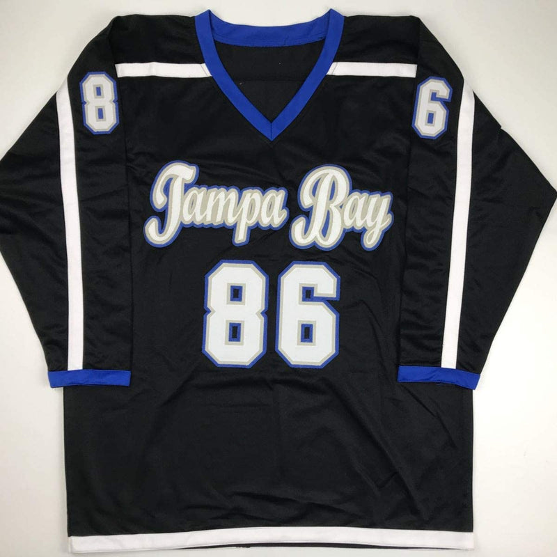 Autographed/Signed Nikita Kucherov Tampa Bay Black Retro Hockey Jersey PSA/DNA COA