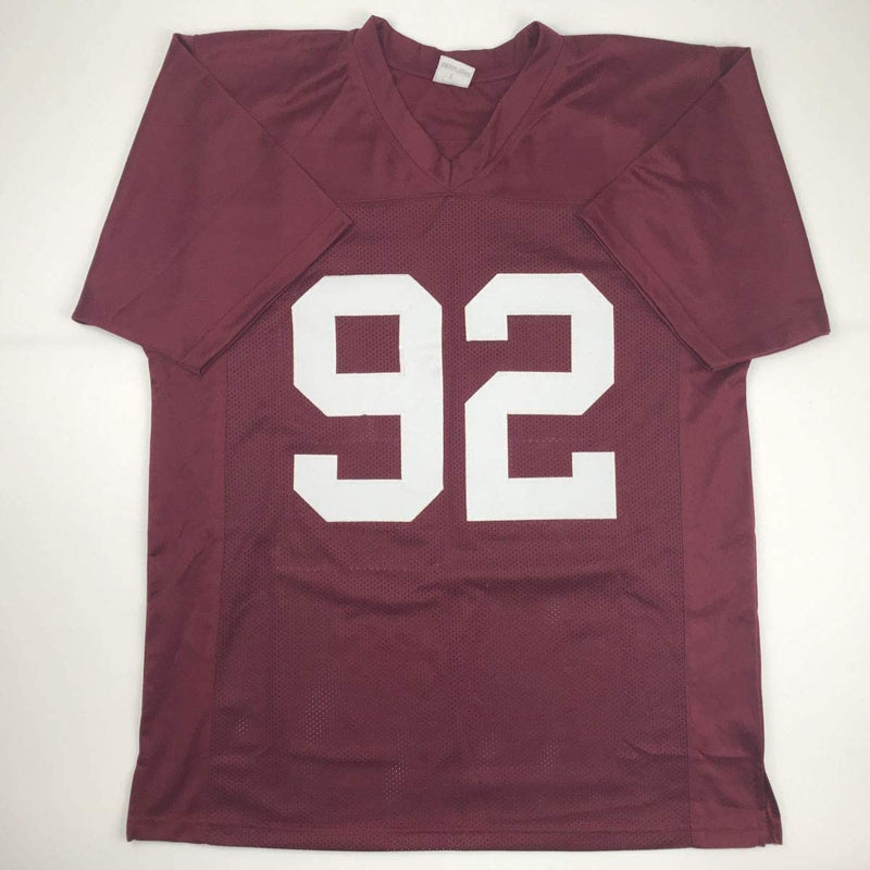 Autographed/Signed Quinnen Williams Alabama Red College Football Jersey JSA COA
