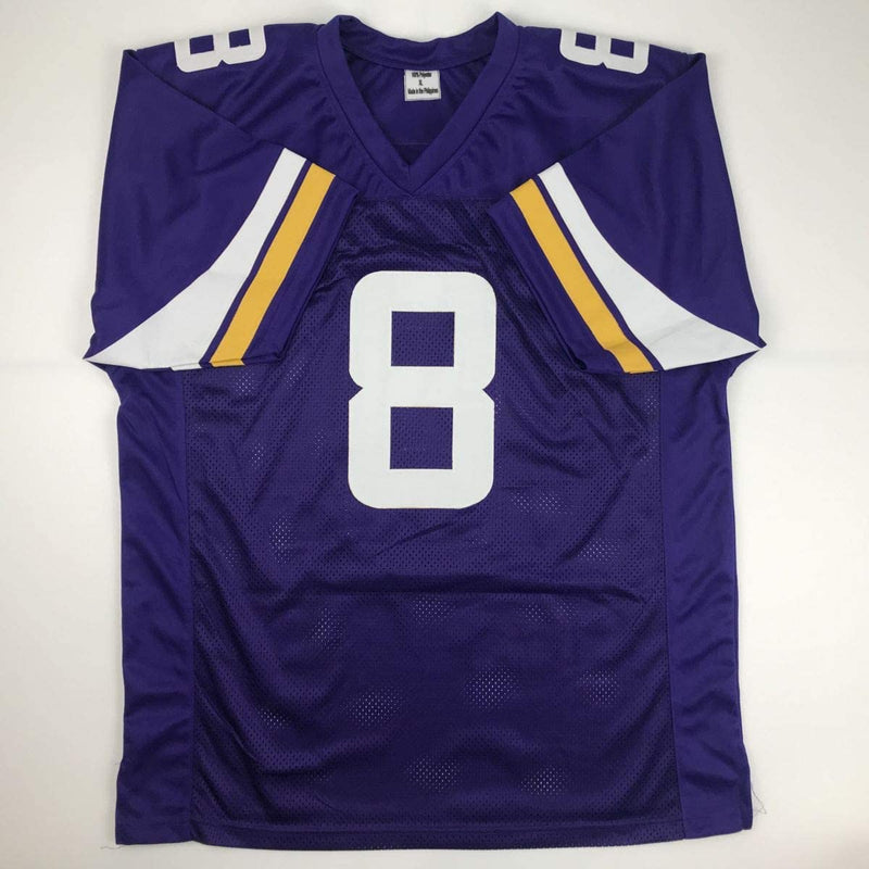Autographed/Signed Kirk Cousins Minnesota Purple Football Jersey PSA/DNA COA