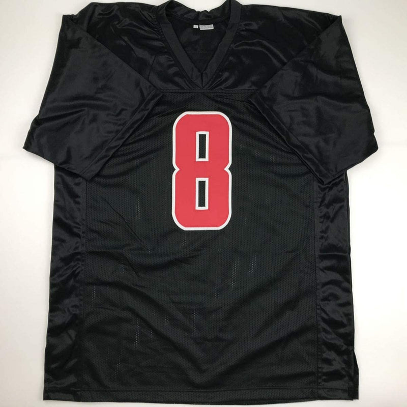 Autographed/Signed Lamar Jackson Louisville Black College Football Jersey JSA COA