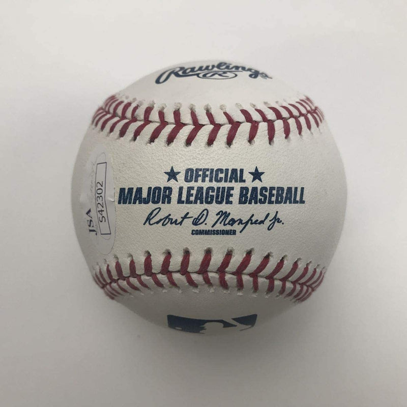 Autographed/Signed Vladimir Vlad Guerrero Jr. Rawlings Official Major League Baseball ROML JSA COA Auto