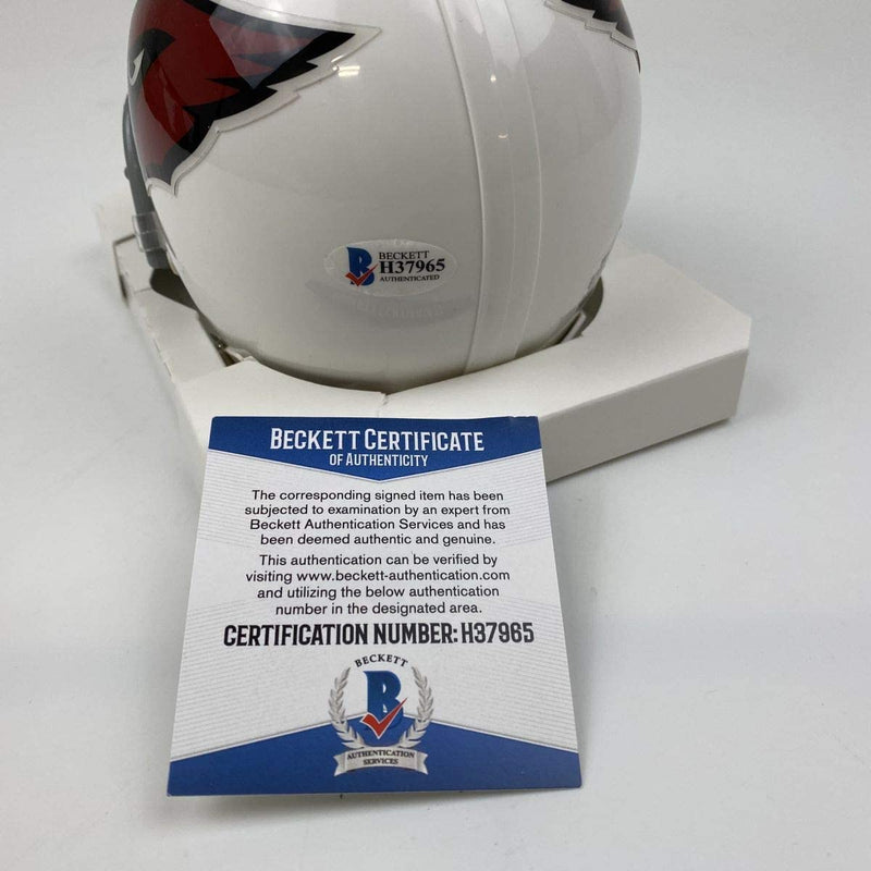 Autographed/Signed Kyler Murray Arizona Cardinals Football Mini Helmet Beckett BAS COA