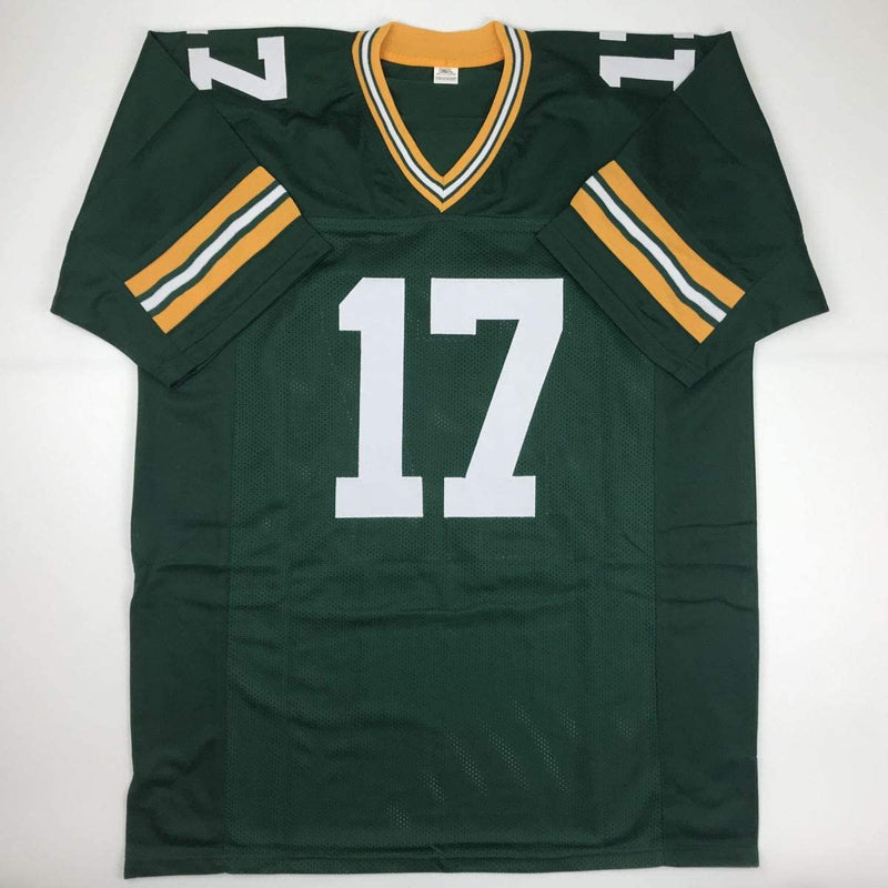 Autographed/Signed Davante Adams Green Bay Green Football Jersey JSA COA