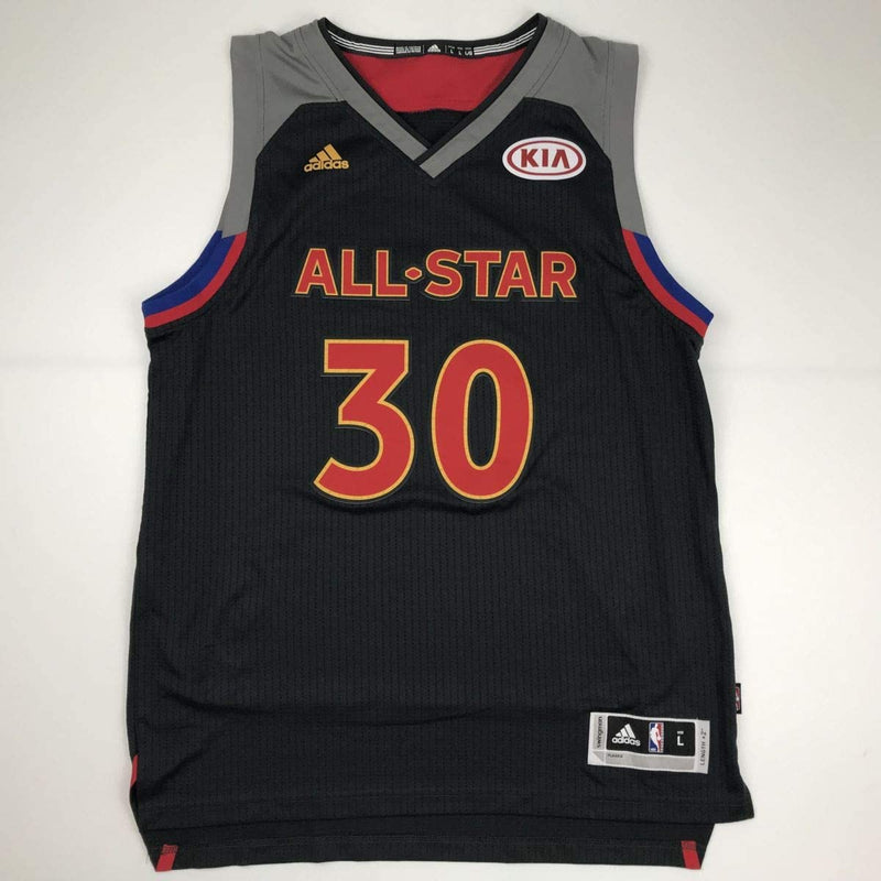 Autographed/Signed Stephen Steph Curry Black NBA All-Star Game Basketball Jersey JSA COA/LOA
