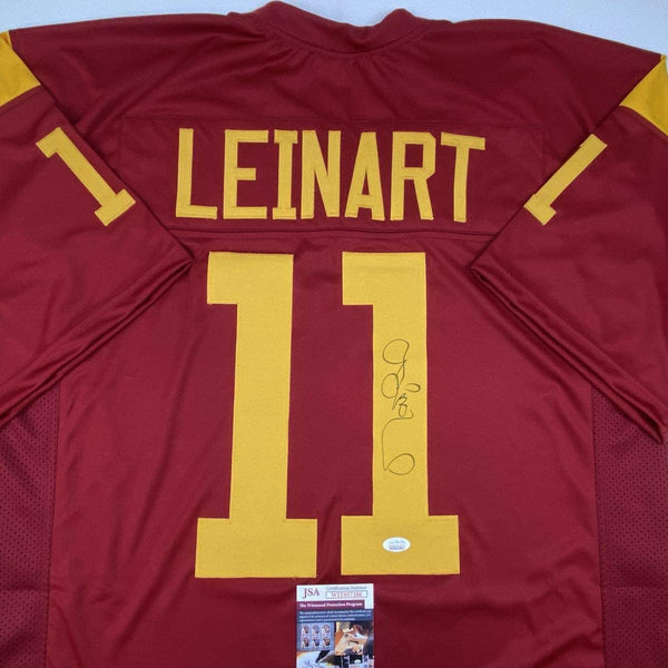 Autographed/Signed Matt Leinart USC Southen Cal Red College Football Jersey JSA COA