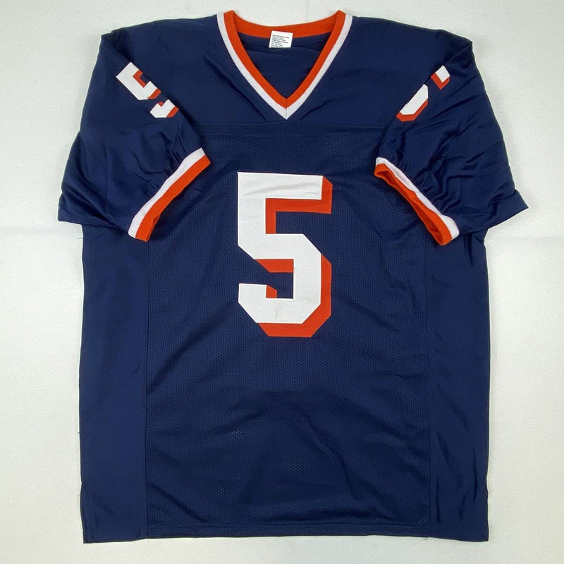 Autographed/Signed Donovan McNabb Syracuse Blue College Football Jersey Beckett BAS COA