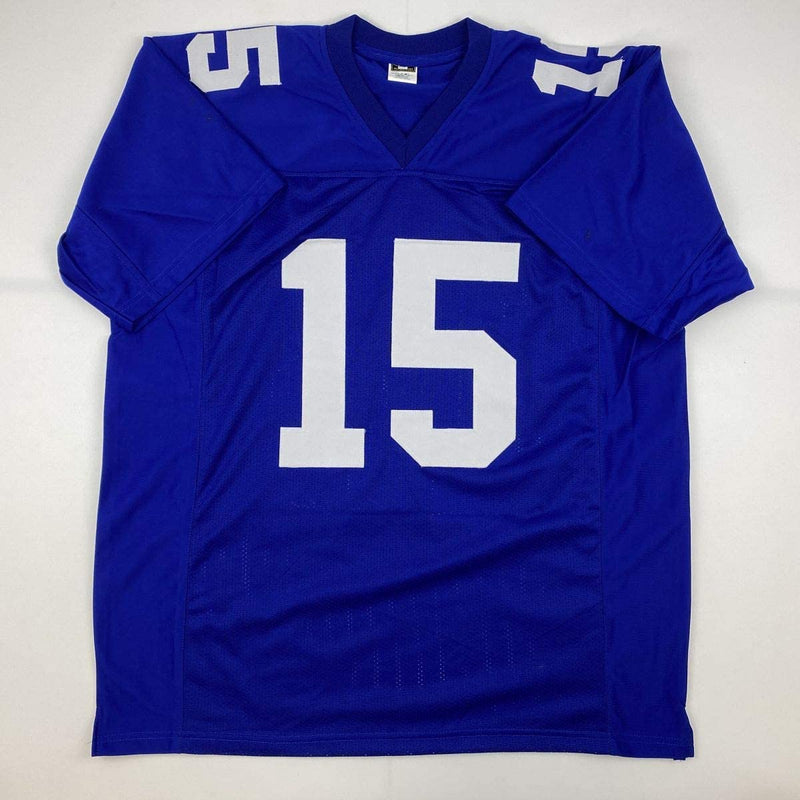 Autographed/Signed Golden Tate III New York Blue Football Jersey PSA/DNA COA