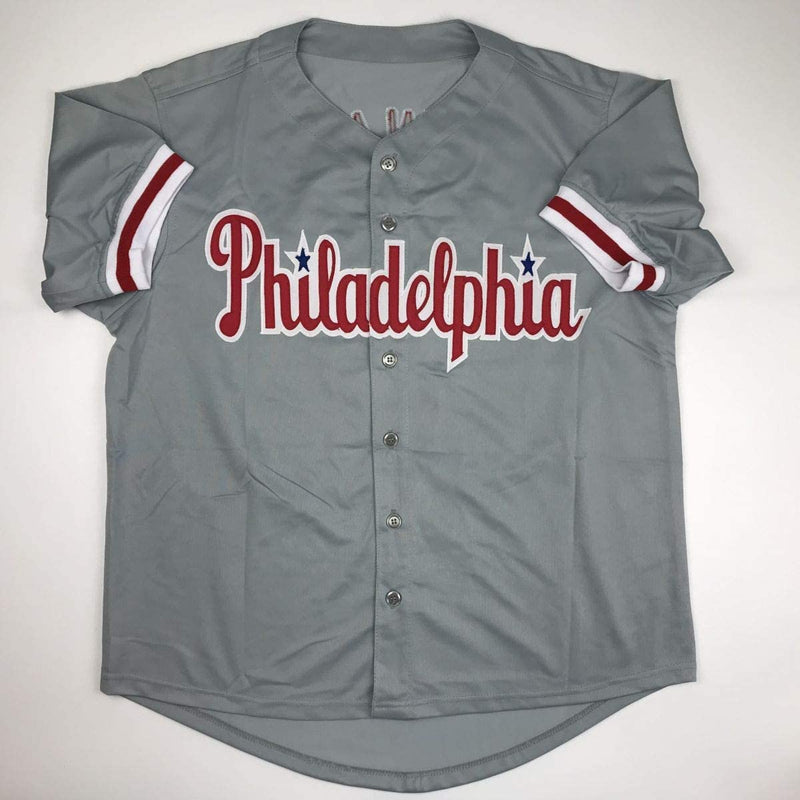 Autographed/Signed Ryan Howard 06 MVP Philadelphia Grey Baseball Jersey JSA COA