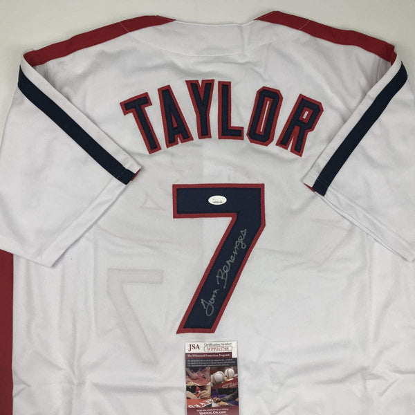 Autographed/Signed Tom Berenger Jake Taylor Major League Cleveland Baseball Jersey JSA COA