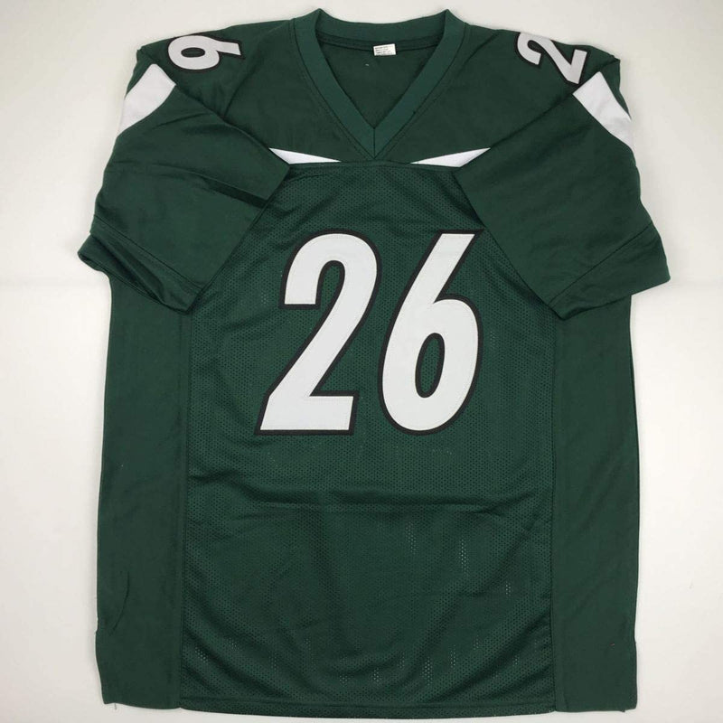 Autographed/Signed Le'Veon LeVeon Bell New York Green Football Jersey PSA/DNA COA