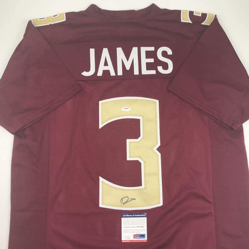 Autographed/Signed Derwin James Florida State FSU Maroon College Football Jersey PSA/DNA COA