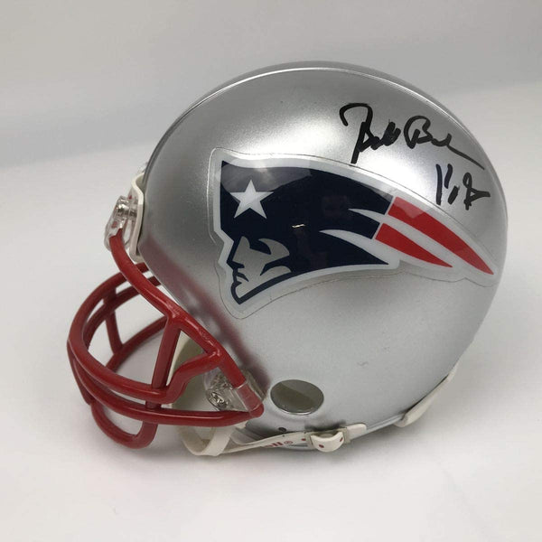 Autographed/Signed Bill Belichick New England Patriots Football Mini Helmet PSA/DNA COA Holo Only